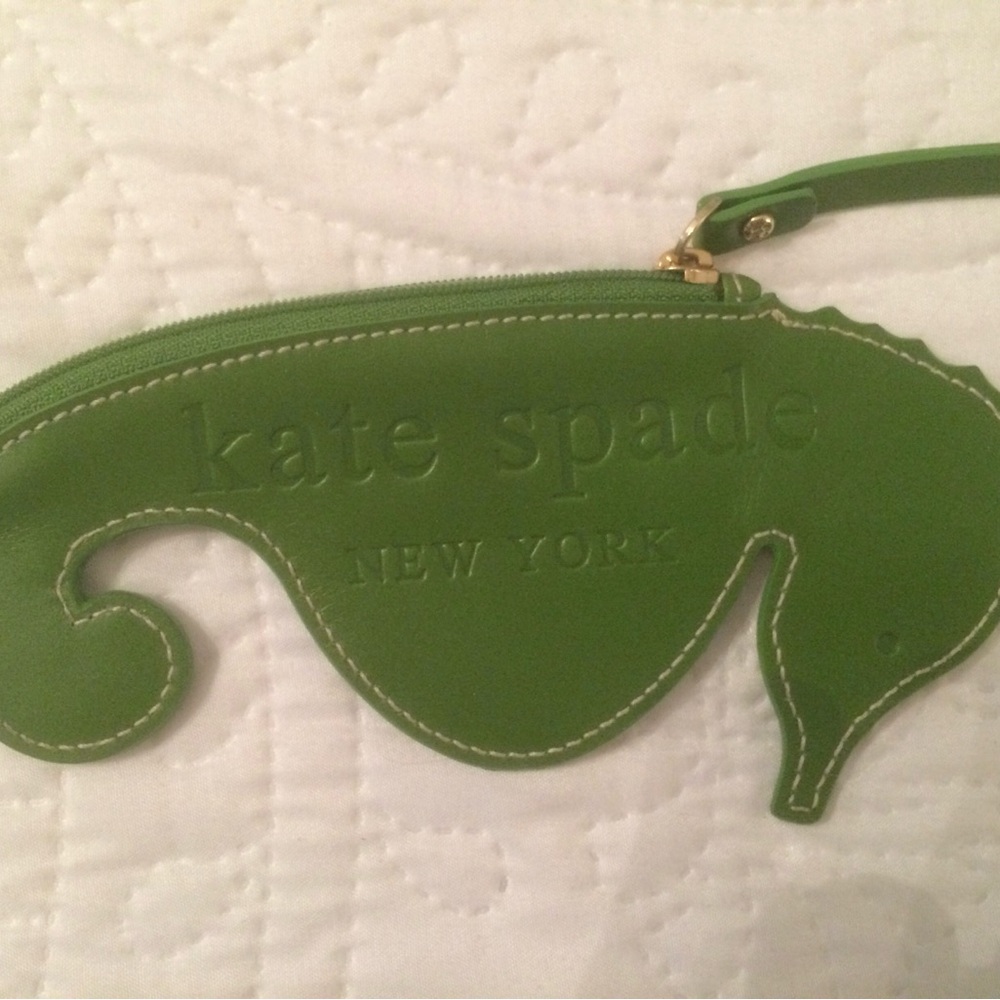 Vintage Kate Spade Green Seahorse Coin Purse — Great Condition
